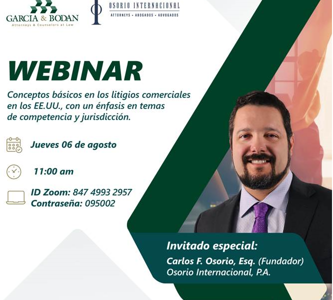 Webinar Litigios Comerciales